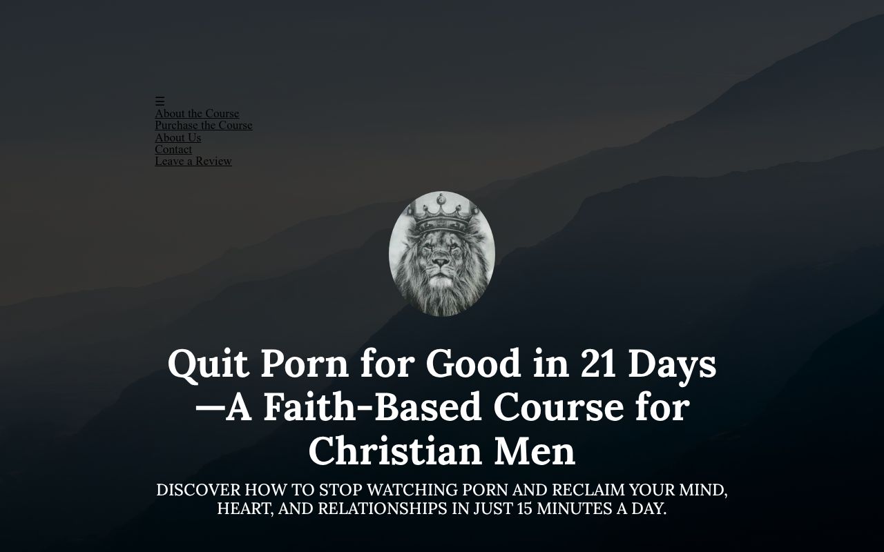 21 Days to Freedom: Christian Men’s Porn Recovery Course